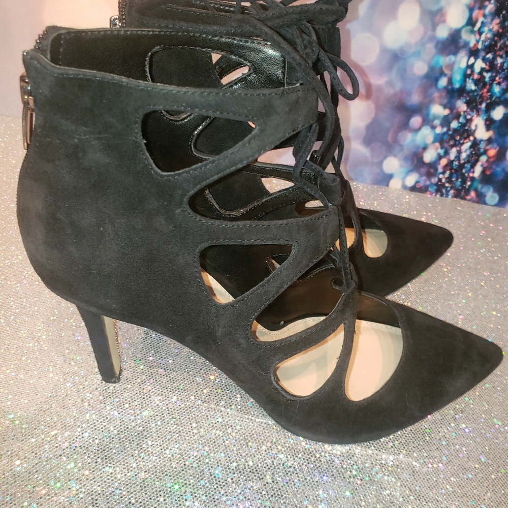 Vince Camuto Black Suede Pumps